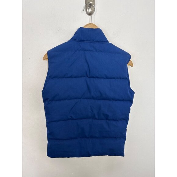 EDDIE BAUER Blue Down Puffer Vest Men’s Small 90s Vintage Lightweight - Picture 2 of 5